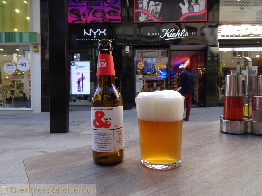 Foto eines Bieres der Marke Cerveza Rossa aus der Brauerei Garael Food Beverages Industries