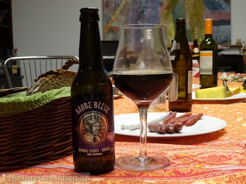 Foto eines Bieres der Marke Barbe Bleue - Double Stout - Brune aus der Brauerei Mlusine