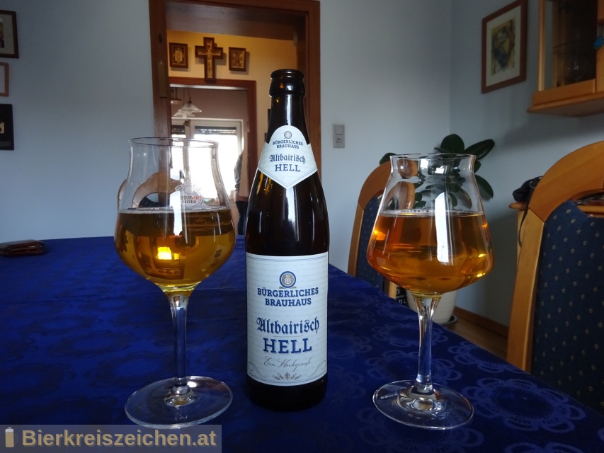 Foto eines Bieres der Marke Brgerliches Brauhaus Altbairisch Hell aus der Brauerei Herrnbru GmbH