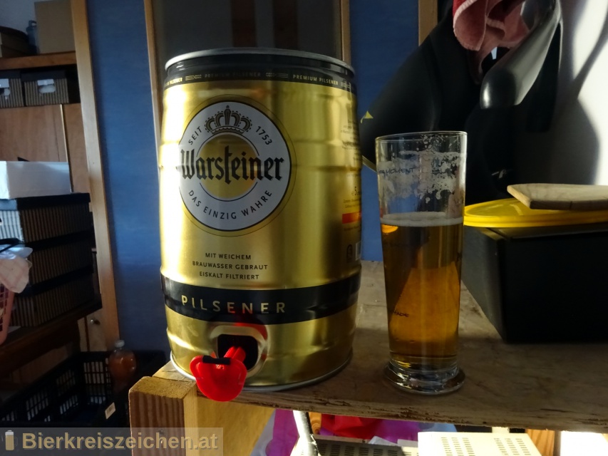 Bierbild mit Bierfass