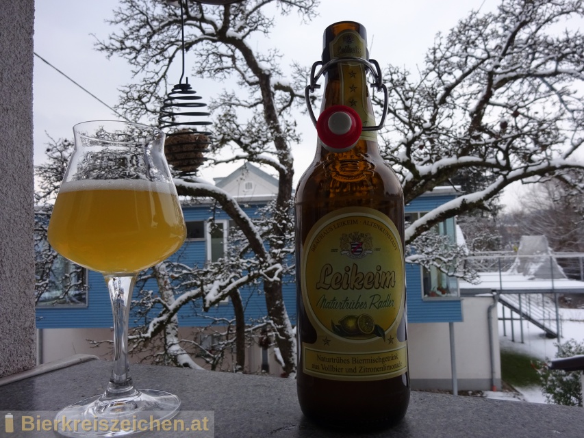 Foto eines Bieres der Marke Leikeim Radler aus der Brauerei Brauhaus Leikeim