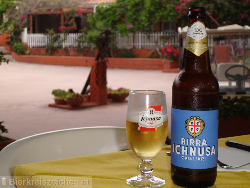 Foto eines Bieres der Marke Birra Ichnusa aus der Brauerei Birra Ichnusa