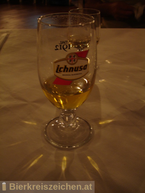 Foto eines Bieres der Marke Birra Ichnusa aus der Brauerei Birra Ichnusa