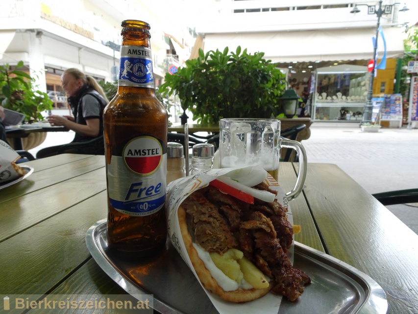 Foto eines Bieres der Marke Amstel Free 0,0% aus der Brauerei Heineken