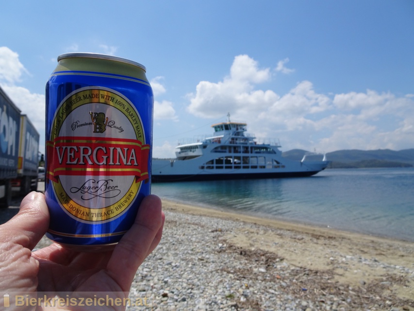 Foto eines Bieres der Marke Vergina Premium Lager aus der Brauerei Thrace Brewery