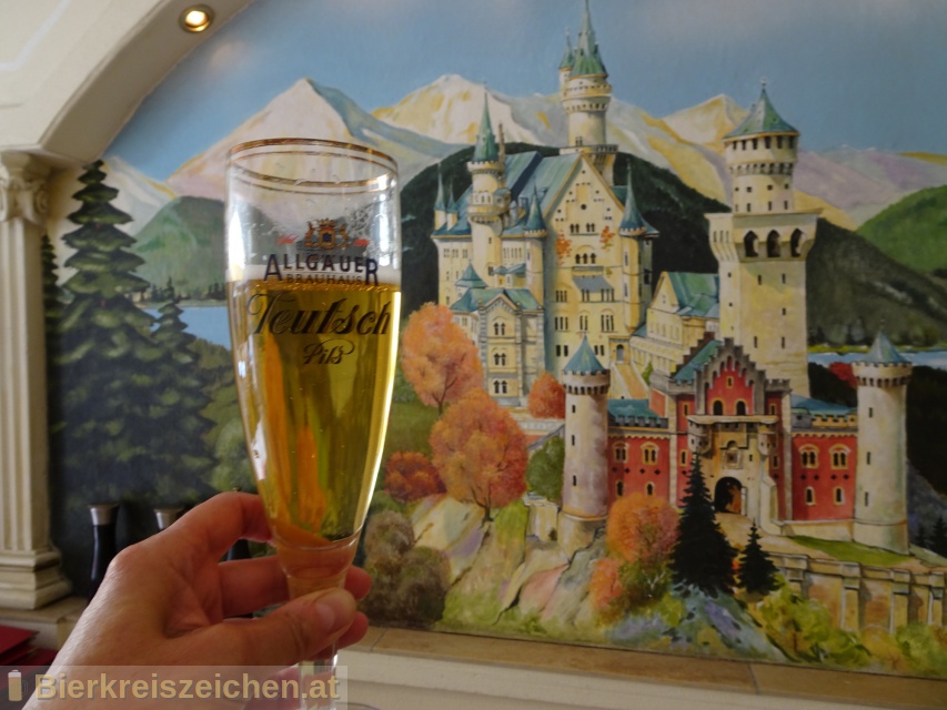 Foto eines Bieres der Marke Teutsch Pils aus der Brauerei Allguer Brauhaus