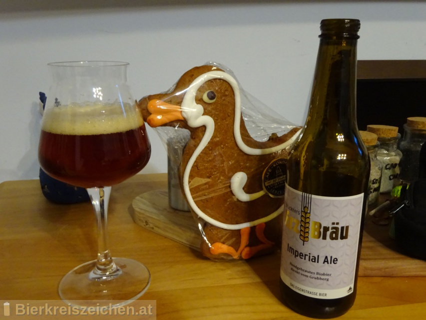 Foto eines Bieres der Marke Erzbru Imperial Ale aus der Brauerei Bruckners Erzbru