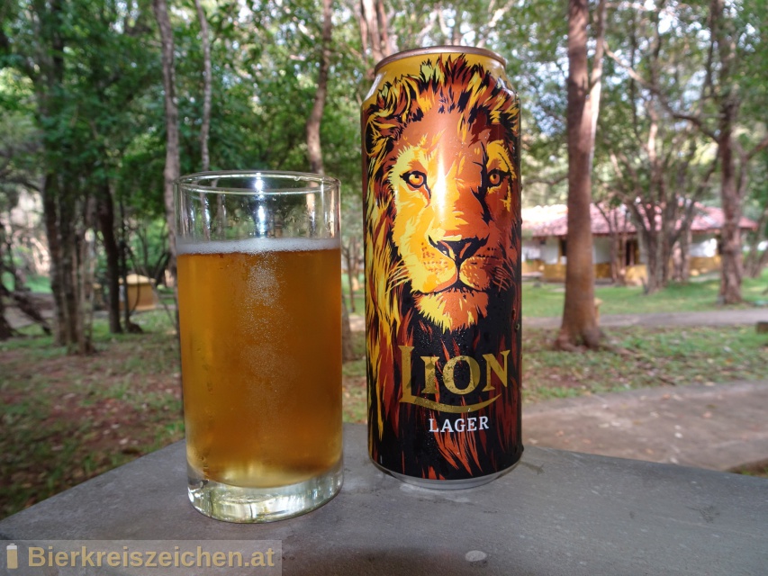 Foto eines Bieres der Marke Lion Lager aus der Brauerei Lion Brewery