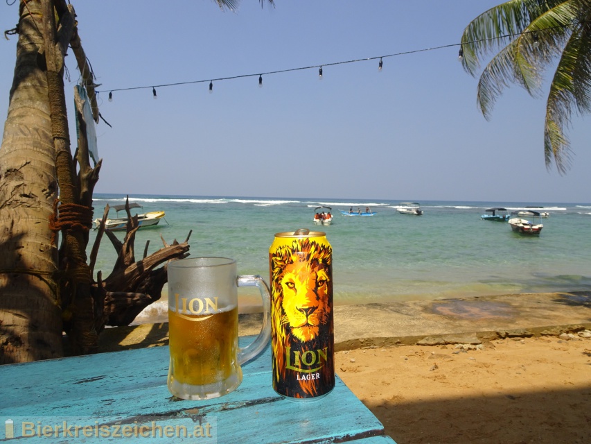 Foto eines Bieres der Marke Lion Lager aus der Brauerei Lion Brewery