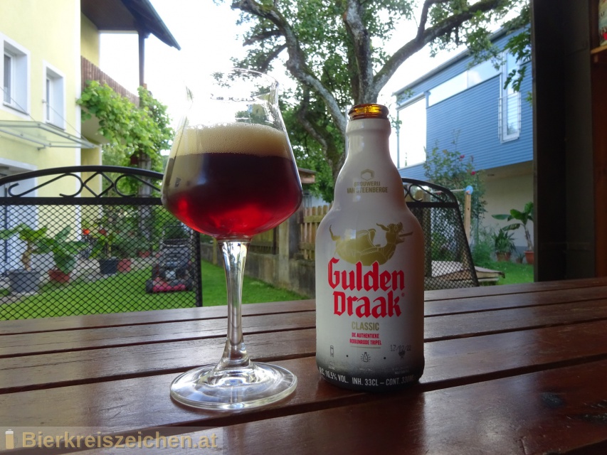 Foto eines Bieres der Marke Gulden Draak aus der Brauerei Brouwerij Van Steenberge