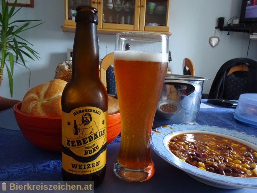 Foto eines Bieres der Marke Zebedus Weizen aus der Brauerei Zebedus Bru