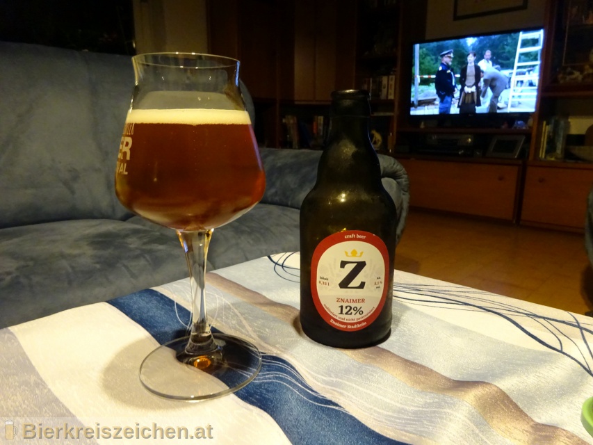 Foto eines Bieres der Marke Znaimer Z craft beer aus der Brauerei Znaimer Stadtbru