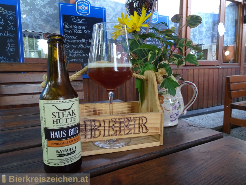 Foto eines Bieres der Marke Steak Htte Hausbier aus der Brauerei Schwannlbru fr Steak Htte