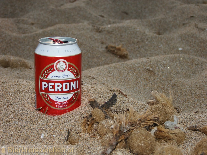 Foto eines Bieres der Marke Peroni aus der Brauerei Birra Peroni S.p.A.