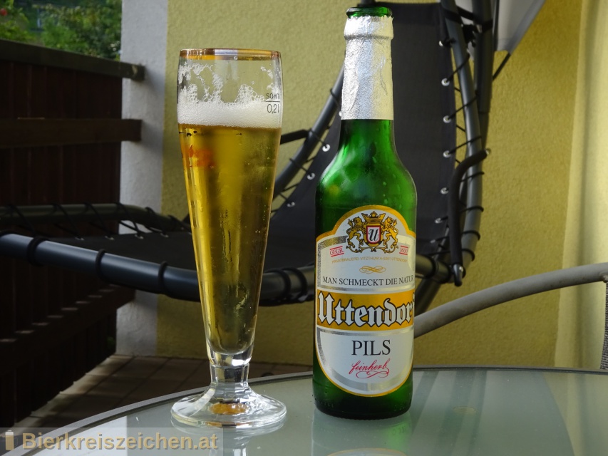 Foto eines Bieres der Marke Uttendorfer Pils aus der Brauerei Brauerei Vitzthum
