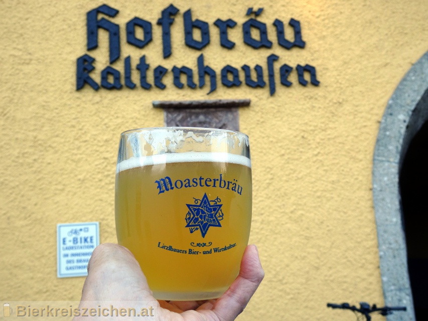 Foto eines Bieres der Marke Moasterbru aus der Brauerei Hofbru Kaltenhausen
