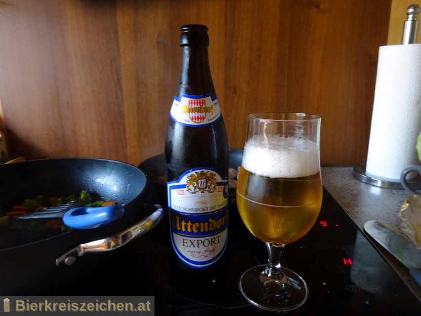 Foto eines Bieres der Marke Uttendorfer Exportbier aus der Brauerei Brauerei Vitzthum