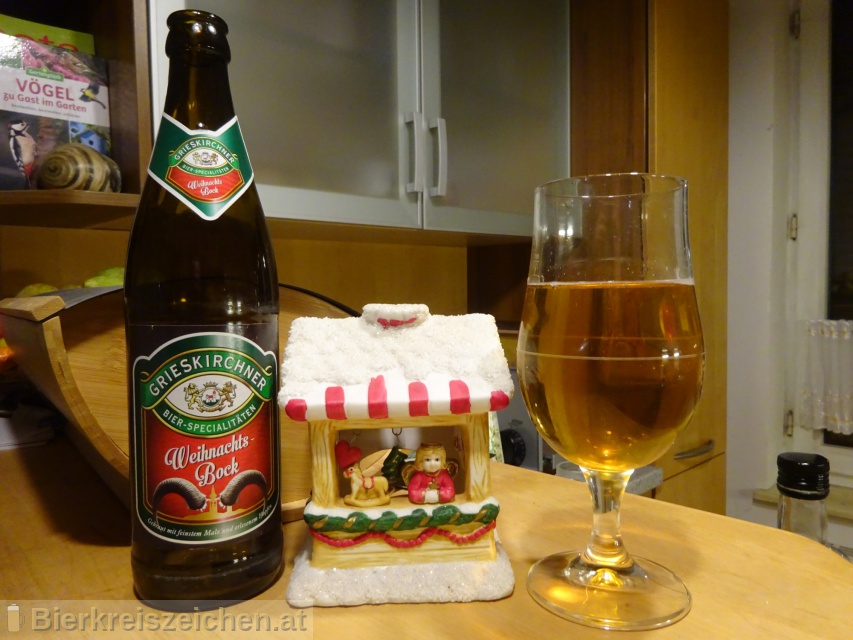 Foto eines Bieres der Marke Grieskirchner Weihnachtsbock aus der Brauerei Brauerei Grieskirchen