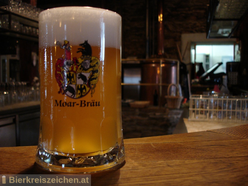 Foto eines Bieres der Marke Moarbru Helles aus der Brauerei Hofbrauerei Moarbru