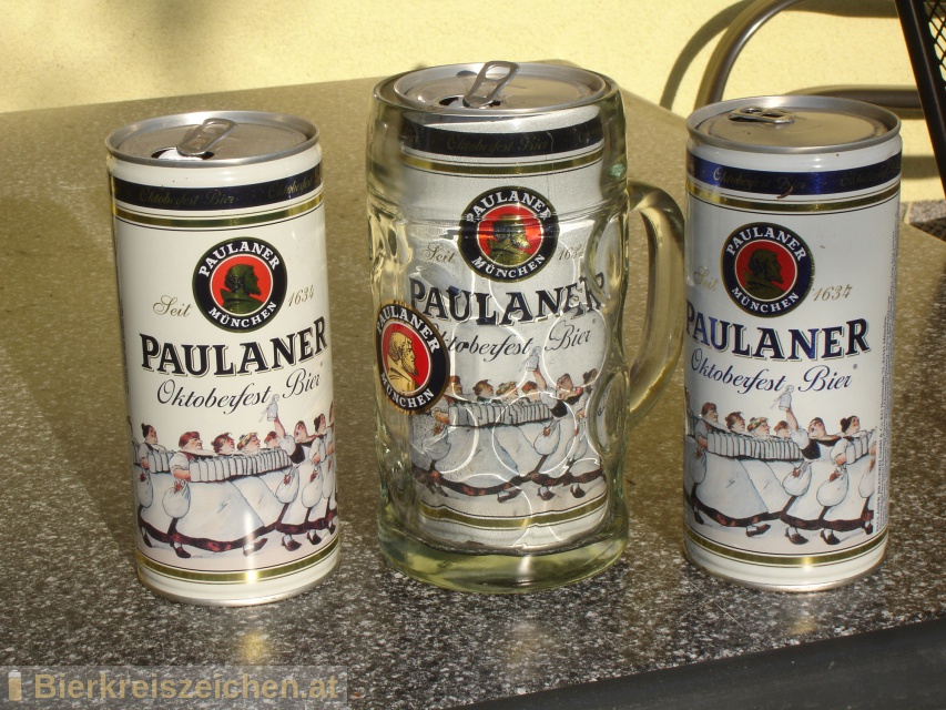 Foto eines Bieres der Marke Oktoberfest Bier aus der Brauerei Paulaner Brauerei