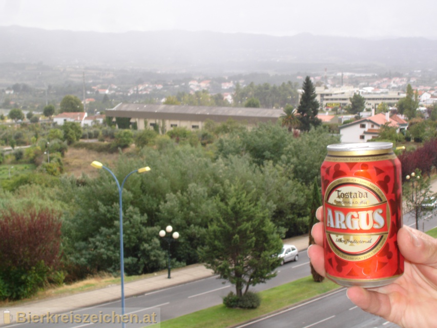 Foto eines Bieres der Marke Argus Tostada aus der Brauerei Lidl & Cia Sintra Portugal