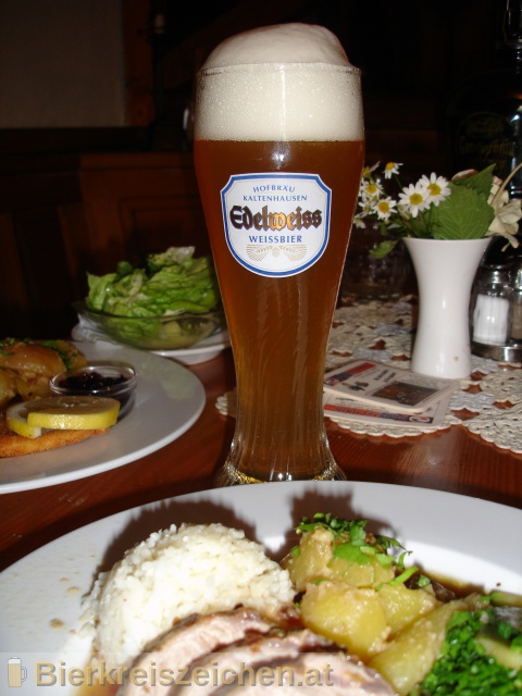 Foto eines Bieres der Marke Kaltenhauser Weisse aus der Brauerei Hofbräu Kaltenhausen