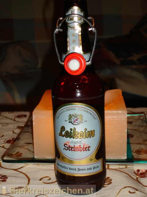 Foto eines Bieres der Marke Leikeim Steinbier aus der Brauerei Bruhaus Leikeim
