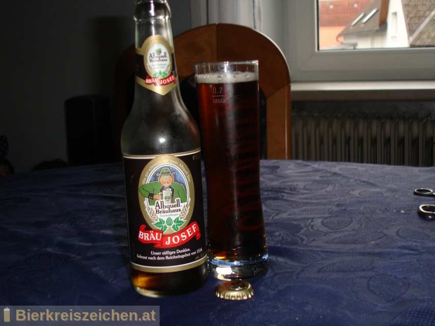 Foto eines Bieres der Marke Bru Josef aus der Brauerei Albquell Bruhaus - Auberger & Schmid GmbH & Co