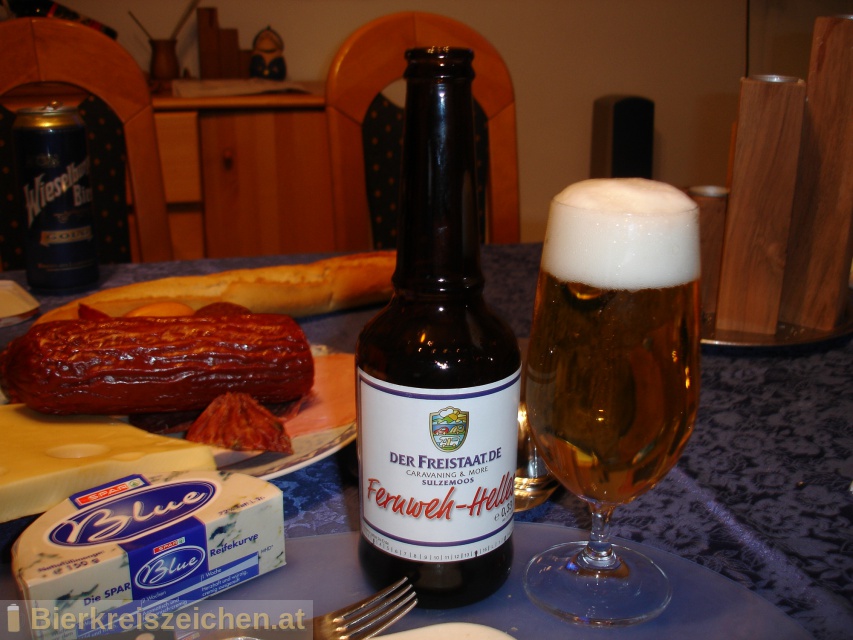 Foto eines Bieres der Marke Fernweh Helles aus der Brauerei Maierbru GmbH & Co.KG