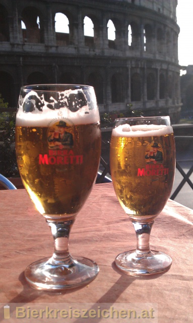 Foto eines Bieres der Marke Birra Moretti Premium Lager aus der Brauerei Birra Moretti