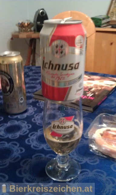 Foto eines Bieres der Marke Birra Ichnusa aus der Brauerei Birra Ichnusa