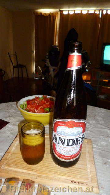 Foto eines Bieres der Marke Andes aus der Brauerei Cervecería y Maltería Quilmes