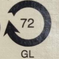 Recycling Logo braunes Glas