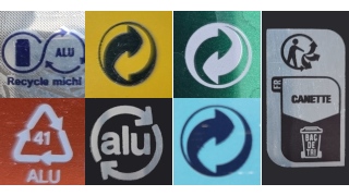 Kennzeichnungen und Logos als Recycling Informationen